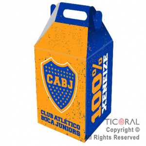BOCA AZUL Y ORO CAJITA SORPRESA x 6